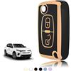 TOOMUME Cover Chiave TPU, Custodia Chiave Adatto per Peugeot 207 CC 308 SW 607 Expert Partner Tepee Citroen C4 C3 Picasso Berlingo Fiat Scudo, Copri Chiavi Guscio Chiave Auto Telecomando - Flip Key