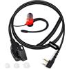HYSHIKRA Cuffie Walkie Talkie, Auricolare compatibile con Midland G6 G7 / PRO G9 / PRO G12 GXT250 GXT550 GXT650 LXT80 (RED G a forma di, 1)