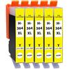 Supply Guy 5 Cartucce Per Stampanti compatibile con HP 364 XL / CB325EE (Giallo)