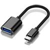 Sooiiyu Adattatore da USB C a USB, Cavo OTG Tipo C Maschio a USB Femmina, Adattatore Thunderbolt 3 to USB, Compatibile con iPhone 15 Pro/Max, iPad Pro, MacBook Pro/Air, Google Pixel, Samsung Galaxy
