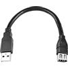 MEIRIYFA Firewire 1394 - Cavo adattatore 6 pin a USB, Firewire IEEE 1394 6 pin femmina a USB 2.0 tipo A maschio per stampanti, fotocamera digitale, scanner (20 cm)