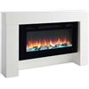 Balderia Caminetto Elettrico da Appoggio con Cornice Balderia Hercules 40" 2000W Bianco - EFHER