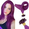 RUNATURE Extension Cheratina Capelli Umani Viola 22 Pollice/55cm Keratina per Extension Capelli Veri con Cheratina U Tip Extension Capelli Colorati Cheratina 25 Strands/20g