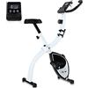 ISE Cyclette per Allenamento Casa - Bici Fitness con Resistenza Magnetica 8 Livelli, Display LCD Multifunzione, Peso Max 160kg, Pieghevole e Silenziosa, Ideale per Cardio e Dimagrimento