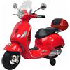 GLOBO S.R.L. Globo Vespa GTS Elettrica per Bambini 12V Con Bauletto colore Rosso