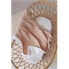 BAMBOOM Coperta Culla 100x75 Goffrato In Bambù Organico + Spugna Peluche Nude Pink - REGISTRATI! SCOPRI ALTRE PROMO
