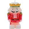 Dekohelden24 Candela Decorativa, Colore: Rosso, 11 cm