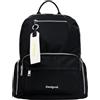 Desigual, ACCESSORIES NYLON Backpack Medium Donna, Nero, Einheitsgröße