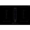 Bosch Piano Cottura Induzione da Incasso 4 Fuochi Larghezza 80 cm colore Nero - PVQ811F15E Serie 6
