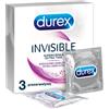 DUREX INVISIBLE EXTRA LUBE, preservativi ultrasottili ultralubrificati conf 3