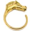 Hermès Pre-Owned - Anello Horse anni '90-2000 - Donna - placcatura in oro - Taglia unica