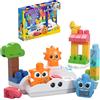 MEGA BLOKS - Luce Notturna Rise & Snooze, set da costruire con 30 pezzi, canzoni, suoni ed effetti luminosi a colori con proiettore di luce inclusi, giocattolo per bambini, 1+ anni, HTH43