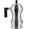 Alessi MDL02/1 B Pulcina Caffettiera Espresso, in PA e Fusione di Alluminio, 1 T