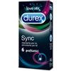 Durex sync 6 profilattici ritardanti per lui e stimolanti per lei