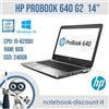 Hp ProBook 640 G2 Notebook 14" Cpu i5-6200u Ram 8gb 240gb SSD Win10P GRADO B