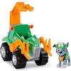 Paw Patrol | Veicolo Dino Rescue di Rocky | Camion per la Raccolta di rifiuti riciclabili con Motore a retrocarica | Personaggio Dinosauro Misterioso Inclusi | Giochi
