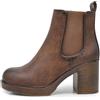 IF Fahion Scarpe Da Donna Tronchetti Stivali Stivaletti Chelsea Elasticizzati Con Zip Zeppa Platform WZ688-99 Brown N.40