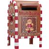 TIMSTOR Mailbox Buca delle Lettere Babbo Natale Pan di Zenzero 22x34cm Metallo Decorazione Natalizia
