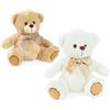 DeCar Peluche Orso con Toppe e Fiocco 25cm