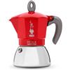 Bialetti Caffettiera Moka Induction Rossa - 6 Tazze