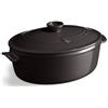 Emile Henry Casseruola Grande Ovale 6L Emile Henry Fusain - EH794560