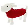 FERRIBIELLA Maglioncino Dolce Vita Lux per Cani - Rosso, Lunghezza 27 cm