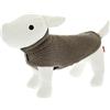 FERRIBIELLA Maglioncino Dolce Vita Lux per Cani - Marrone, Lunghezza 30 cm