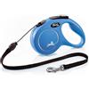 Flexi Classic M Corda - Guinzaglio Estensibile per Cani Medi - Blu - 5 Metri