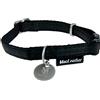 Zolux Collare Regolabile Mac Leather - In Similpelle Elegante - Nero - 20 mm