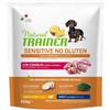 TRAINER NATURAL SENSITIVE Natural Trainer Sensitive No Gluten Small & Toy Adult Con Coniglio Per Cani Toy 800g