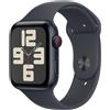 Apple Watch SE GPS + Cellular 44mm Cassa Alluminio Mezzanotte con Mezzanotte Sport Band - S/M
