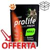Prolife Cat Dualfresh Adult Coniglio e Tacchino - Bustina Da 85 Gr - CONFEZIONE RISPARMIO