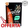 Prolife Cat Dualfresh Adult Pollo e Aringa - Bustina Da 85 Gr - CONFEZIONE RISPARMIO