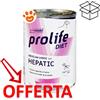 Prolife Dog Diet Hepatic Medium Large - Lattina Da 400 Gr - CONFEZIONE RISPARMIO