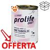 Prolife Dog Diet Veterinary Metabolic Weight Reduction Medium Large - Lattina Da 400 Gr - CONFEZIONE RISPARMIO
