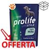 Prolife Dog Lifestyle Adult Light Mini Merluzzo e Riso - Bustina Da 100 Gr - CONFEZIONE RISPARMIO