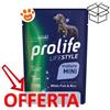Prolife Dog Lifestyle Adult Mature Mini Pesce Bianco e Riso - Bustina Da 100 Gr - CONFEZIONE RISPARMIO