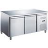 Ristoattrezzature Modello: 116770020062974,Tavolo frigo refrigerato Classe A 2 porte in acciaio inox -2 +8 °C 136x70x85h cm tropicalizzato a basso consumo energetico