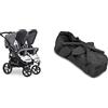 Hauck Roadster Duo SLX - sedia doppia per gemelli e fratelli da 0 mesi & Culla Neonato 2in1 - Navicella per Passeggini e Carrozzine - Culla Neonato Semirigida