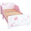 Fun House Licorne Lit pour Enfant 140 x 70 cm avec sommier à Lattes Sans Matelas 713044-Letto per Bambini, Rete a doghe Senza Materasso, Legno ingegnerizzato, Bianco, à partir de 3 Ans