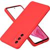 XINYEXIN Silicone Liquido Custodia Cover per Samsung Galaxy A05s, Premium Silicone Case Antiurto con Fodera in Microfibra Protezione a Doppio Strato Caso - Rosso