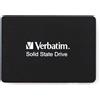 Verbatim SSD Vi550 S3 - SSD interno da 1TB - Solid State Drive - Interfaccia SATA III 2,5''- Unità SSD interna con tecnologia 3D NAND - SSD 1TB ad alta prestazione- fino a 560MB/s - nero