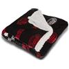hermet A.C.Milan, Coperta Plaid Pile Sherpa Agnellato, 130x160, Invernale, Doppio Strato, Letto Divano, Morbida Calda, Prodotto Ufficiale