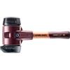 Halder Simplex 3022.282 - Martello con impugnatura in ghisa malleabile e manico in legno extra corto di alta qualità | D = 80 mm/manico = extra corto
