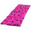 Giraffenland Cuscino con semi di uva, 60x20cm. Cuscino termico con 4 compartimenti. Cuscino riscaldabile per la schiena, il ventre e molto altro. Terapia caldo e freddo (gatto nero-sfondo fuchsia)
