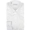 Philo Vance Camicia Uomo Azzurro Tessuto No Stiro Twill Senza Taschino N10 - Bianco, 18½ 46