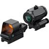 Feyachi M40 3X Lente d'ingrandimento a punto rosso con kit combinato di mirino reflex RS-30, mirino a punto rosso con sistema a reticolo multiplo