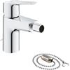 GROHE 32281002 Quickfix Start, Miscelatore Monocomando per Bidet Taglia S, Catenella Rientrabile, Cromo