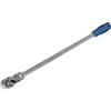 GEDORE Chiave a Cricchetto con Snodo, Chiave a Cricchetto da 1/2 pollici, 12.5 mm, Chiave a Cricchetto Lunga, Testa Oscillante 180°, Impugnatura Bicomponente, 1993 GU-10 x L