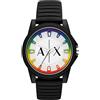 Armani Exchange orologio per uomo, movimento al quarzo e cassa orologio per 44 mm con cinturino in acciaio inossiorologio perbile, pelle o silicone, Nero e spettro
